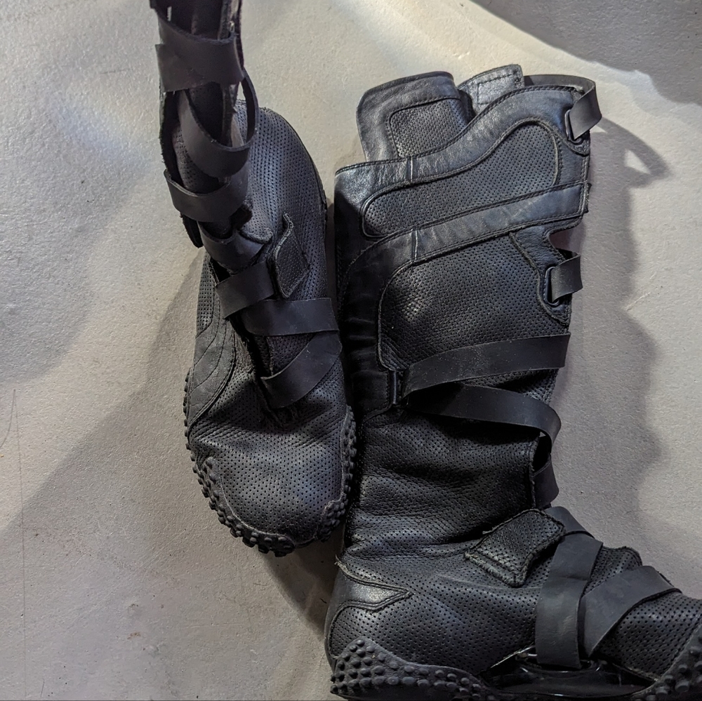 Puma knee high leather boots